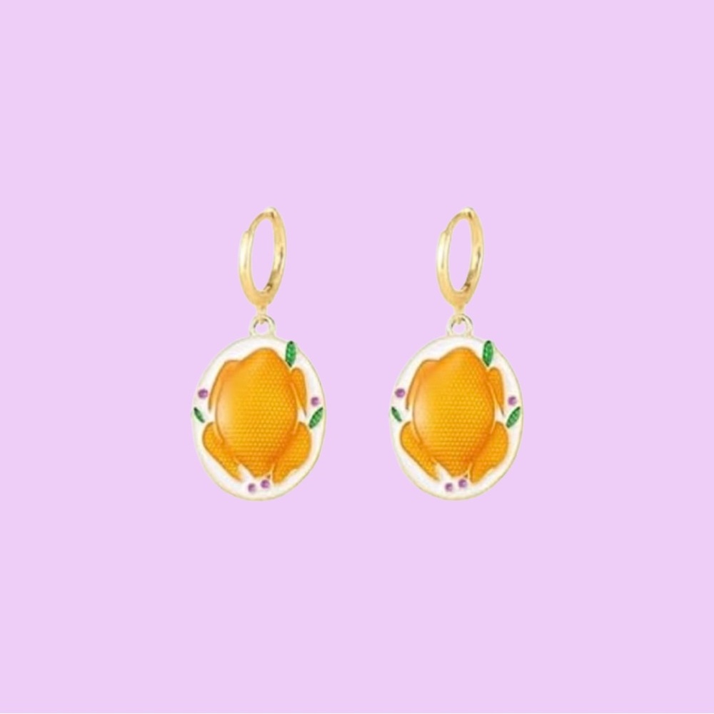 Quirky Turkey Earrings